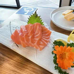 Salmon sashimi