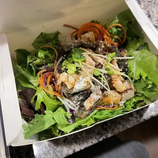 Salmon Skin Salad