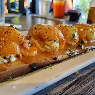 Salmon roll up appetizer