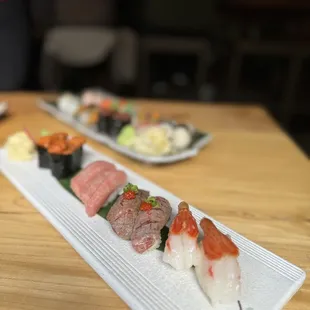 Uni, ootoro, A5, Ama ebi