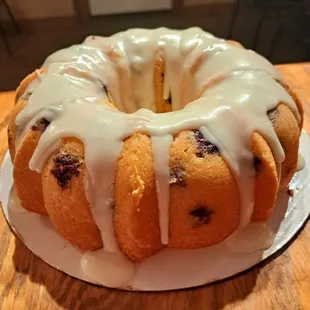 a bundt cake on a plate