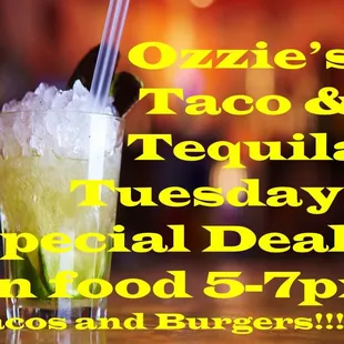 Taco &amp; Tequila Tuesdays and Texas Hold&apos;em @ 7pm