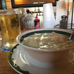 Homemade chicken and dumplings