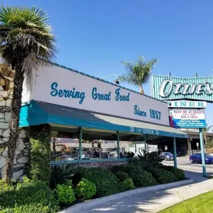 the front of the restaurant