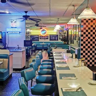 interior, sushi and sashimi