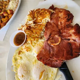 Eggs &amp; Ham Steak