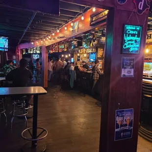 Main bar area. Dancing and live music In the back.