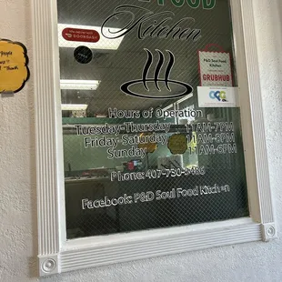 Window with times and number