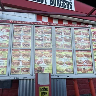 Drive-thru menu as of 2/1/25