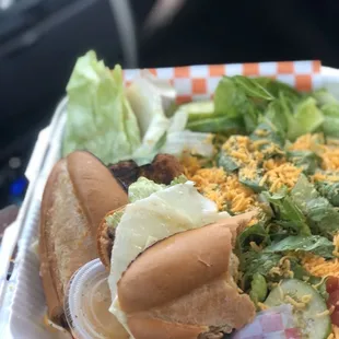 Chicken sandwich. Had to eat half cos it was tasting goood. Haha.