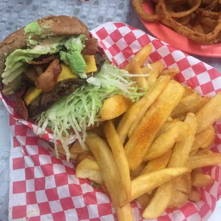 Avocado Bacon Cheeseburger