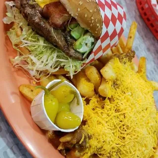 Double Avocado Bacon Cheeseburger