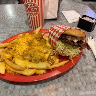 Pastrami Cheeseburger (1/4 Lb)