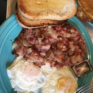Famous Corned Beef Hash and 2 Eggs