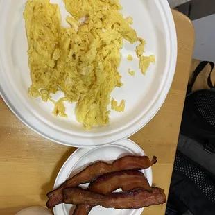 Bacon and eggs
