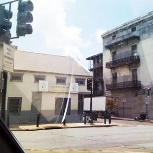 a view of a street corner