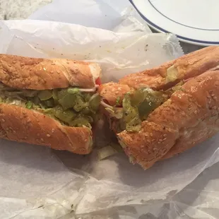 Italian sub with everything.