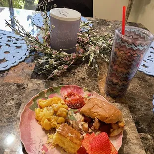 Good lunch! Half of everything bought