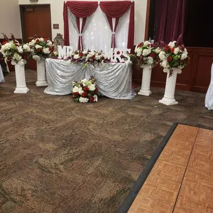 Dance floors, Mr&amp;Mrs backdrops FreshFlowers centerpieces and More...