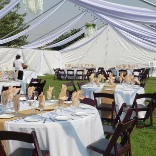 Open Top Draping, Mahagony chairs and More call for more info