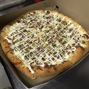 Lg NY Steak, Bacon, Jalapeño