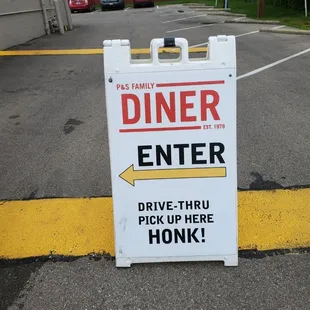 Drive-through pick-up was here