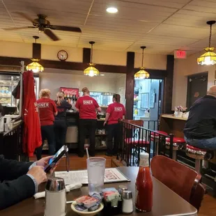 Looking toward the kitchen