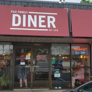 Entrance to the diner.