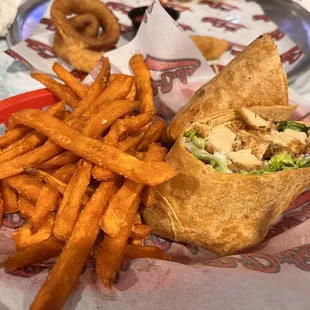 Vegan chicken wrap
