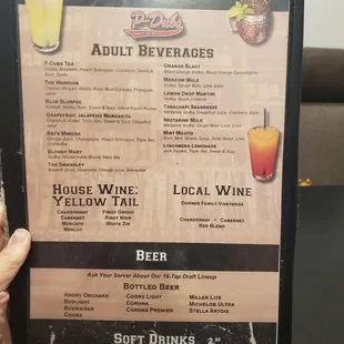 Menu 10/22