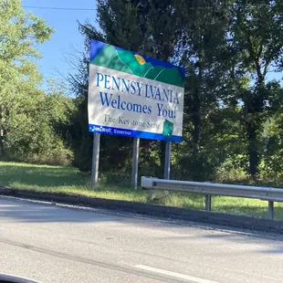 a welcome sign