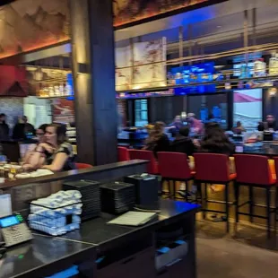  a view of a busy restaurant