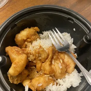 Kid's sweet and sour chicken