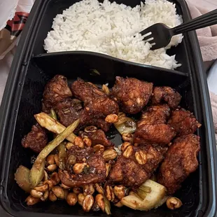  a meal in a plastic container