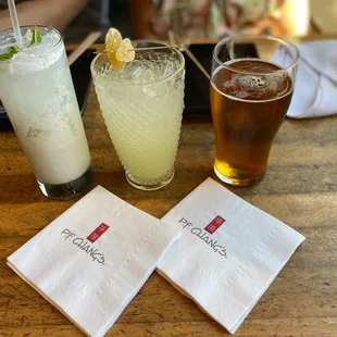 Chang's Coconut Cooler, House-Made Ginger Beer, and Beer