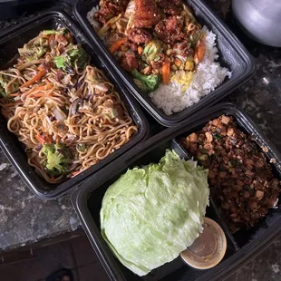 Lo mein, Chang's Spicy Chicken Bowl, Chang's Chicken Lettuce Wraps