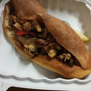 Classic chicken cheese steak - takeout