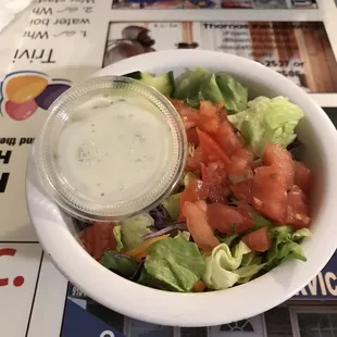 Side Salad with Ranch