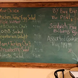 P.J.'s Sandwich Shoppe Menu!