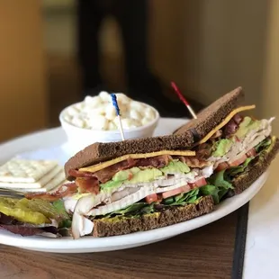 Turkey, bacon, avocado &amp; 2 different types of cheese! This is one sandwich that will never let you down.