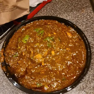Chicken saag. Amazing