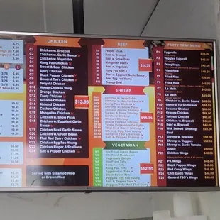 Complete menu