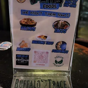 Table menu