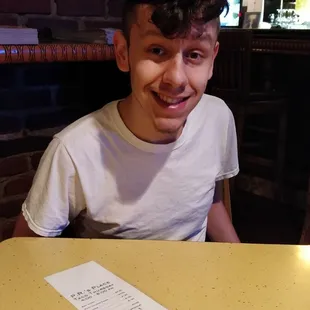 Thursday menu, and my son