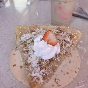Fresas con Crema Crepe