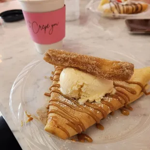 Churisimo crepe and coffee