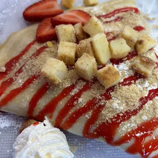 Strawberry Cheesecake Crepe
