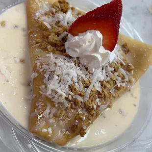 Fresa Con Crema Crepes
