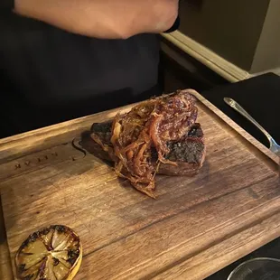  a man preparing a meal