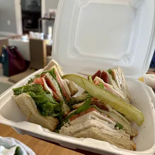 Turkey club. So tasty.